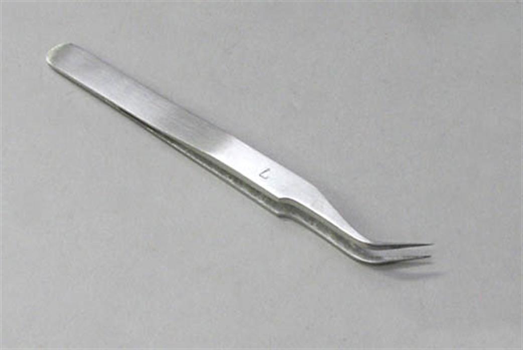 Expo 79007 Stainless Steel Curved Tweezers Type No.7