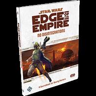 No Disintegrations, a sourcebook for the Star Wars®: Edge of the Empire™ roleplaying game gives you the tools and talents necessary to succeed as a Bounty Hunter, as well as the adventure material that Game Masters need to make that hunt thrilling, suspenseful, and a good challenge. Within its ninety-six full color pages you’ll find new species, three Bounty Hunter specializations and two Signature Abilities, plenty of iconic vehicles, sophisticated gear, and much more.