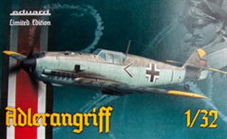 Limited edition kit of German WWII fighter Bf 109E in 1/32 scale.