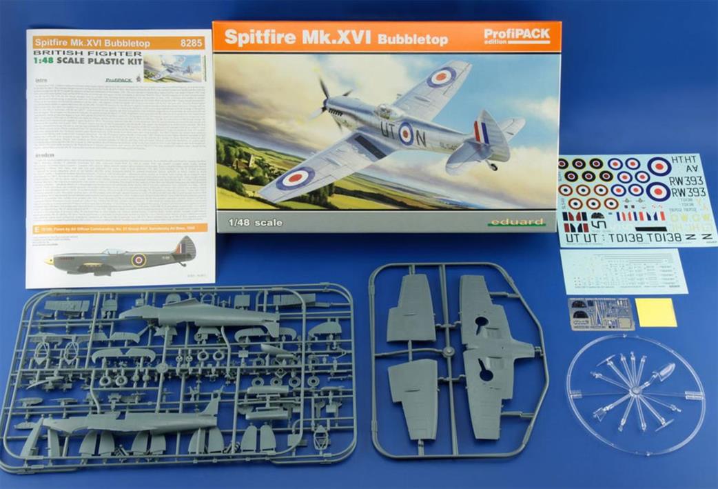 Eduard 1/48 8285 Spitfire Mk.XV1 Bubbletop Profipack Plastic Kit