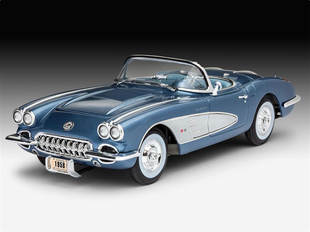 Revell 1/25 07037 1958 Corvette Roadster Car Model kit