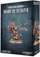 This multi-part plastic kit contains the components necessary to assemble Khârn the Betrayer, a single-pose model armed with a plasma pistol and his chainaxe, Gorechild. Supplied with a Citadel 40mm Round base.