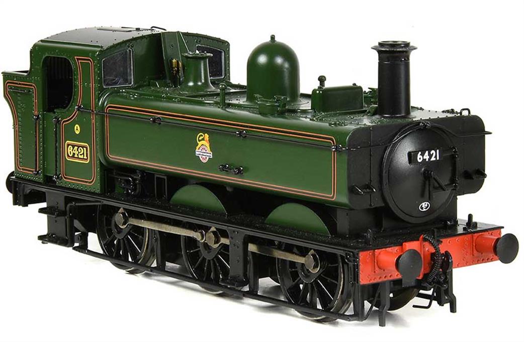 Bachmann OO 31-639 BR 6421 GWR 64xx Class 0-6-0 Auto-Pannier BR Lined Green Early Emblem