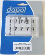 Dapol N Magnetic Coupling Multipack 5 pairs NEM Fitting 2A-000-008Pack of five pairs of Dapols' new magnetic operation N gauge couplers designed to fit the N gauge NEM coupler mounting, as fitted to most of Dapols' recent N gauge models..Multi-packs are ideal for getting started with new couplersThese 'standard' length couplers are used on most rolling stock with the pockets recessed from the ends, as has been done on many recent models to reduce the coupling gap when using the Rapido type couplings.