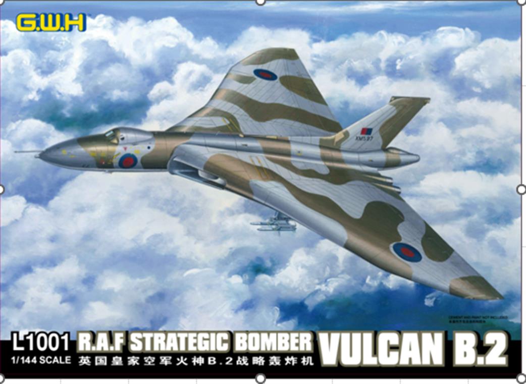 Great Wall Hobby 1/144 L1001 Vulcan B.2 RAF Bomber Plastic Kit