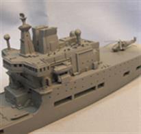 A well detailed 1/700 waterline model of the Royal Fleet Auxiliary replenishment tanker Wave Ruler A390! The resin hull and brass detailing parts ensure a really good effect.Illustrations are actually of the master for Wave KnightModel Size:  280mm long x 40mm beam (11 1/4" x 1 5/8") approx.