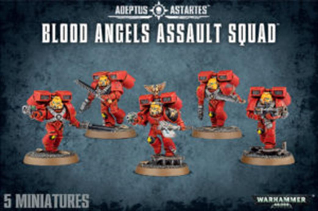 Games Workshop 28mm 41-18 Blood Angels Assault Squad