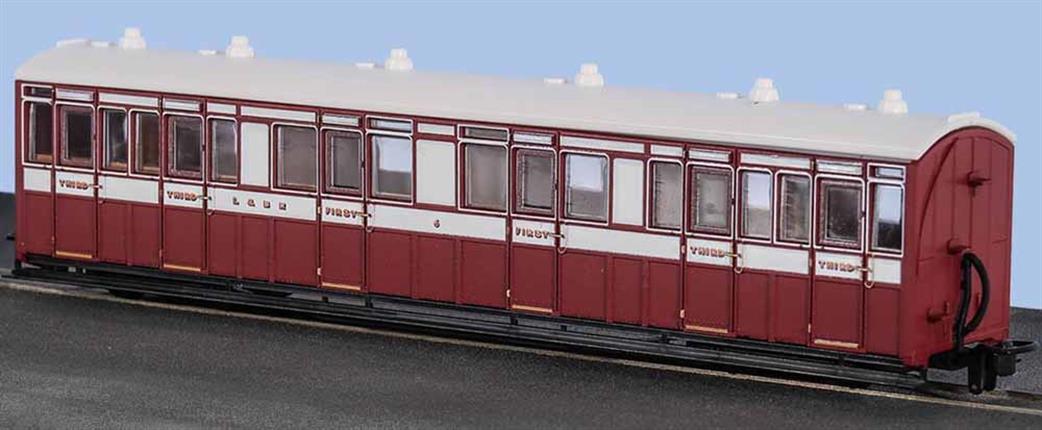 Peco OO9 GR-400B Lynton & Barnstaple Composite Coach No.6 L&BR Lake & White Livery