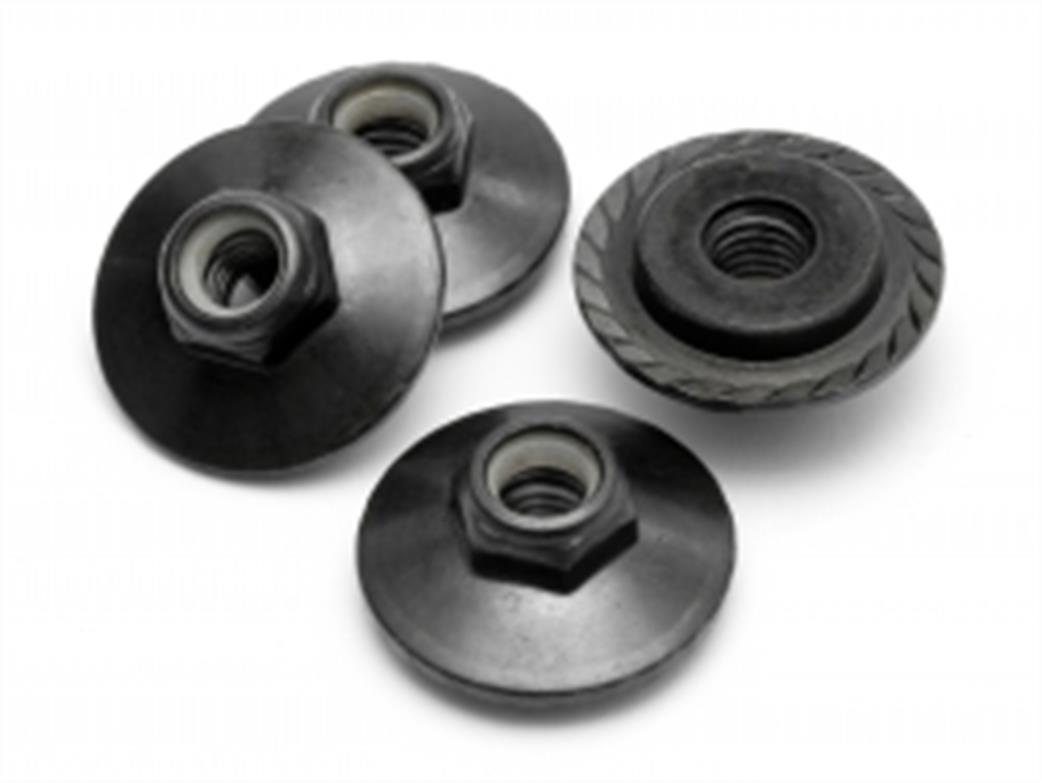 HPI Racing  Z680 Flanged Lock Nut M5x8mm Pack of 4