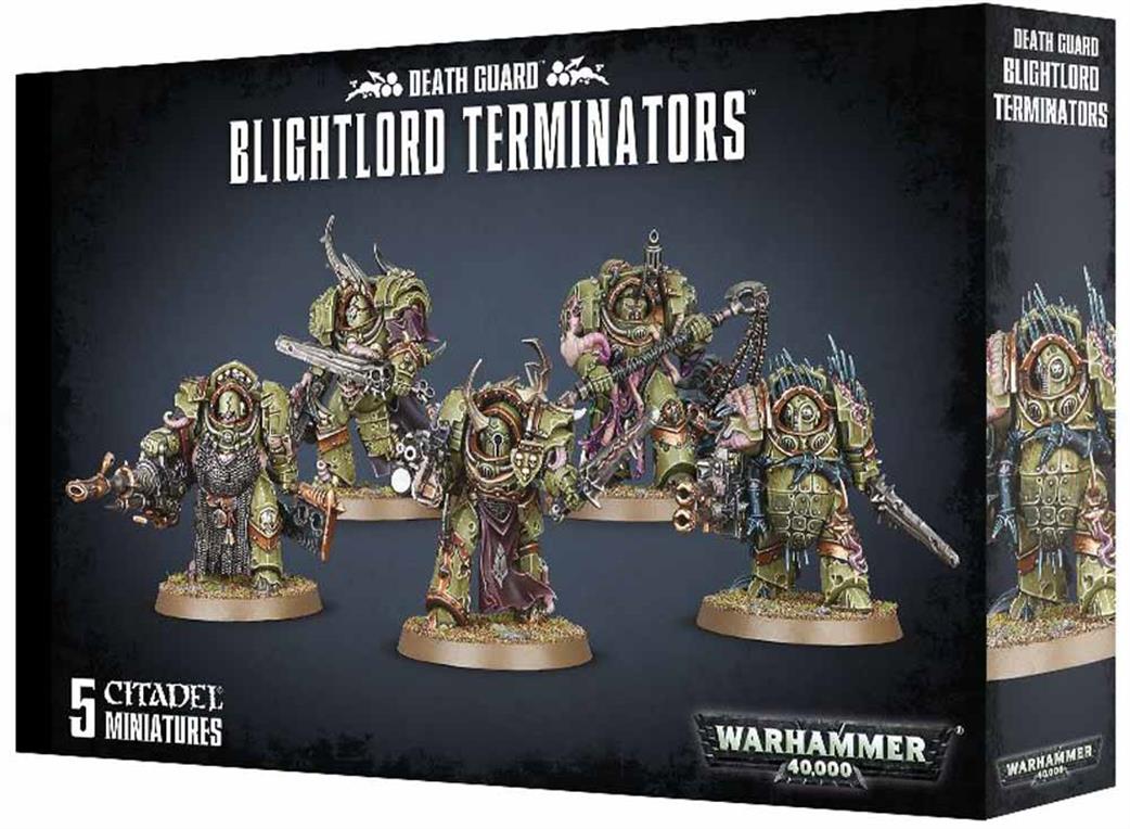 Games Workshop 28mm 43-51 Death Guard Blightlord Terminators