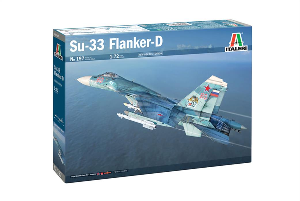 Italeri 1/72 197 Sukhoi SU-33 Flanker D Modern Russian