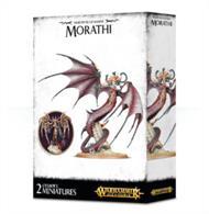 This multi-part plastic kit contains the components necessary to assemble Morathi. She comes as 2 different miniatures, both of which are included: the High Oracle of Khaine, her aelven form, and The Shadow Queen, her true, monstrous form. Morathi comes as 59 components, and is supplied with a Citadel 100mm Round base and a Citadel 40mm Round base.