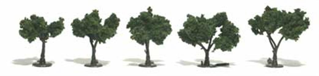 Woodland Scenics  TR1502 Realistic Trees Medium Green (3-5cm) Pack of 5