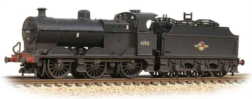 Graham Farish N 372-065 BR 43931 ex-LMS Fowler 4F Class 0-6-0 Black Late Crest Weathered