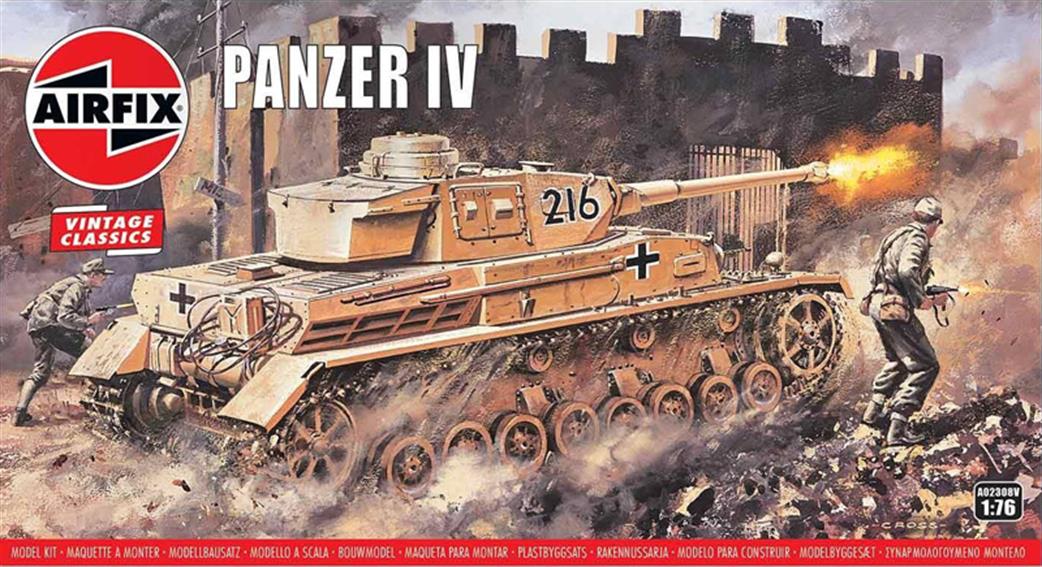 Airfix 1/76 A02308V German WW2 Panzer 4 tank Kit