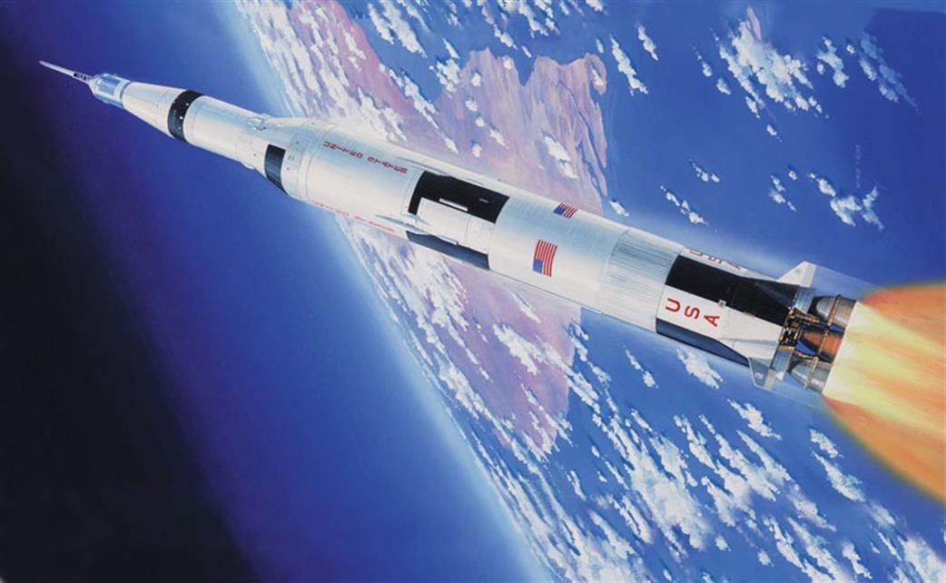 Airfix 1/144 A11170 NASA Apollo Saturn V Rocket 50th Anniversary of 1st Manned Moon Landing Set
