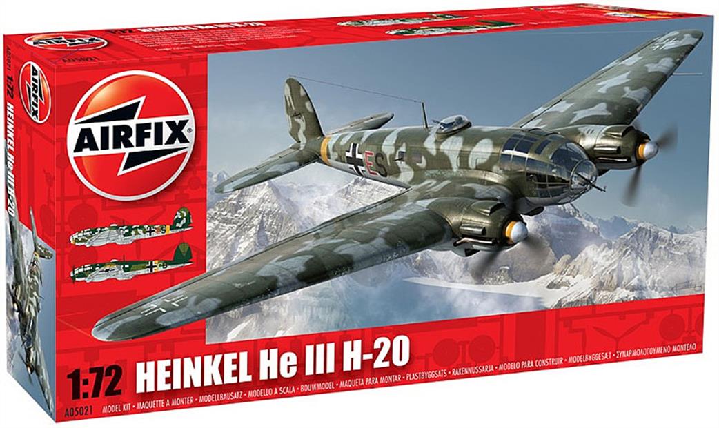 Airfix 1/72 A05021 Heinkel He111 German WW2 Bomber Kit