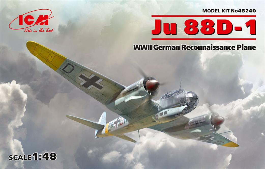 ICM 1/48 48240 Ju88D-1 WW2 German Reconnaissance Plane Kit