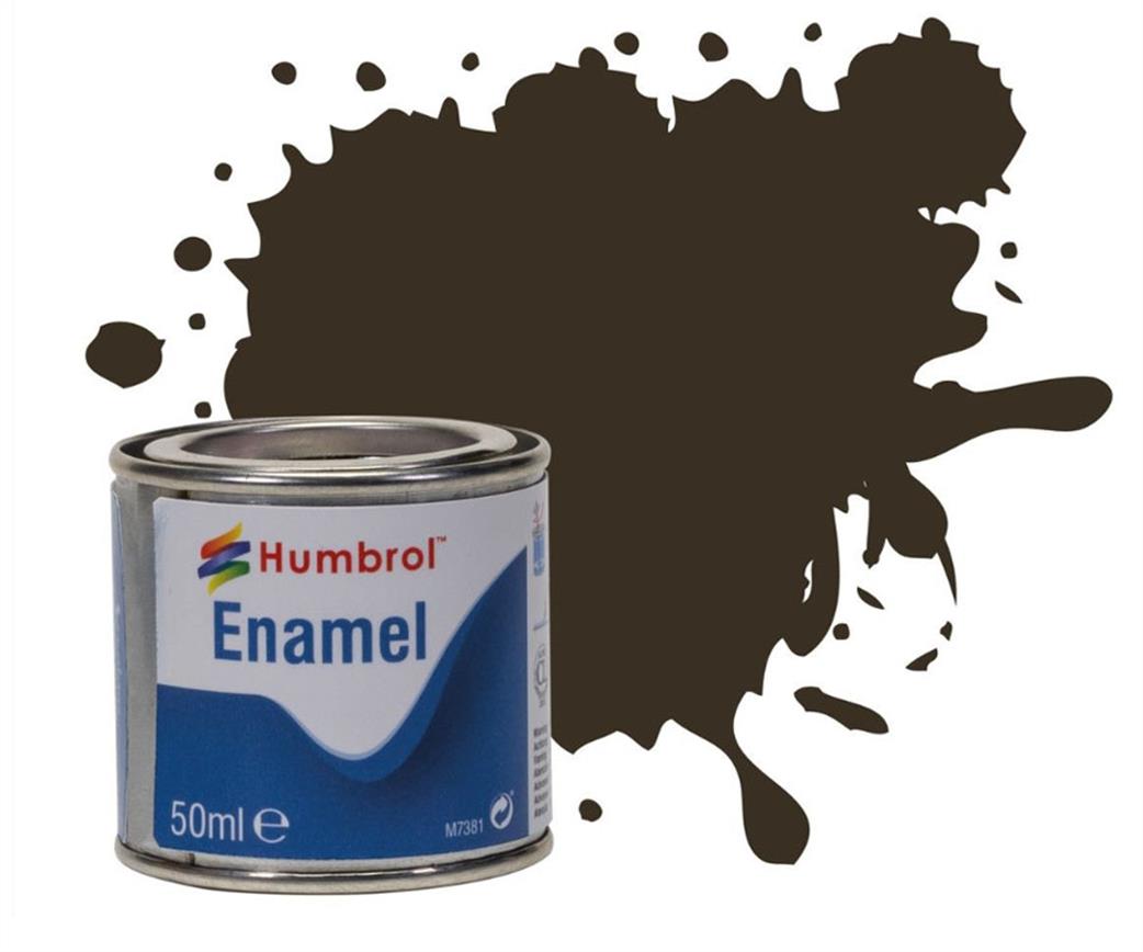 Humbrol E50/10 10 Gloss Brown 50ml Enamel Paint