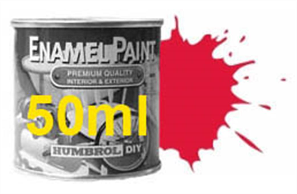 Humbrol E50/19 19 Gloss Red 50ml Enamel Paint