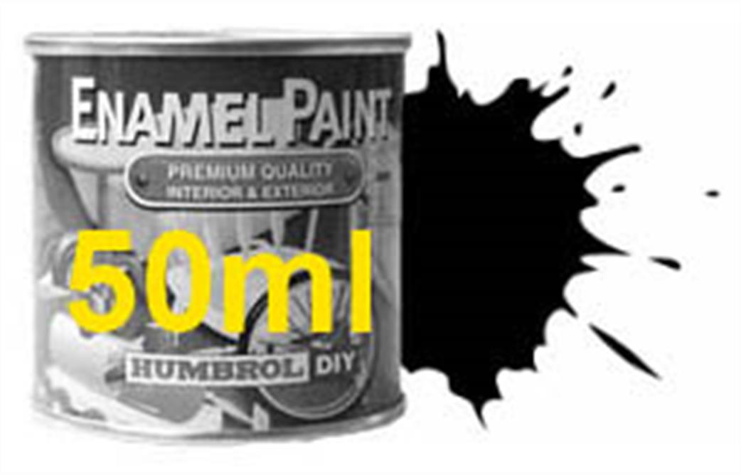 Humbrol E50/33 33 Matt Black 50ml Enamel Paint