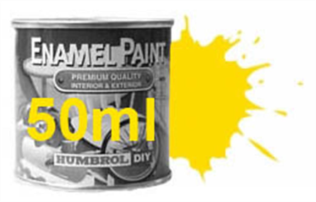 Humbrol E50/69 69 Gloss Yellow 50ml Enamel Paint