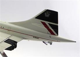 This is a model of Concorde G-BOAA Drop Nose in Landor Livery