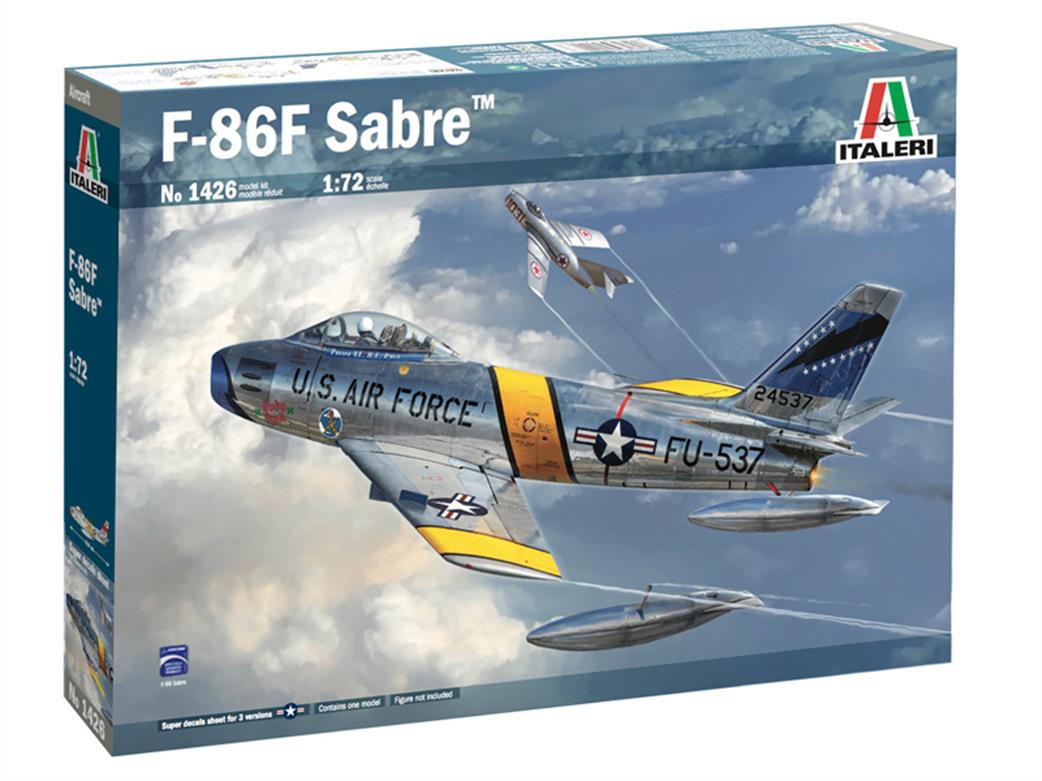 Italeri 1/72 1426 F-86B Sabre Jet Fighter Kit