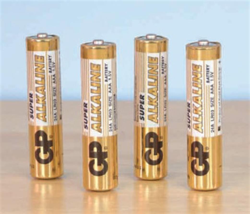 GP 24A-U4 AAA Batteries GP Ultra Card of 4