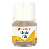 Humbrol Liquid Polystyrene Cement 28ml Bottle LP28 AE2500Liquid cement recommended for plastic kits. Liquid cement helps keep the model free from excess glue and gives crisper construction. Brush applicator included.