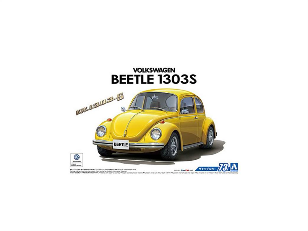 Aoshima 1/24 05552 1973 VW Beetle Plastic Kit