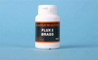 Liquid soldering flux for brass.Flux is used to aid the flow and adhesion of solder and very useful when de-soldering and re-soldering. A good general flux, designed for use on brass kits, very active at low temperatures. 