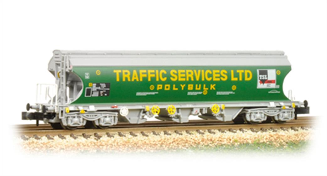 Graham Farish 373-237 TSL Polybulk Bulk Grain Bogie Hopper Wagon Green Traffic Services Limited N