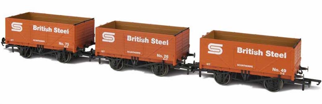 Golden Valley Hobbies GV6013 BSC 7 Plank Open Mineral Wagons Pack of 3 OO