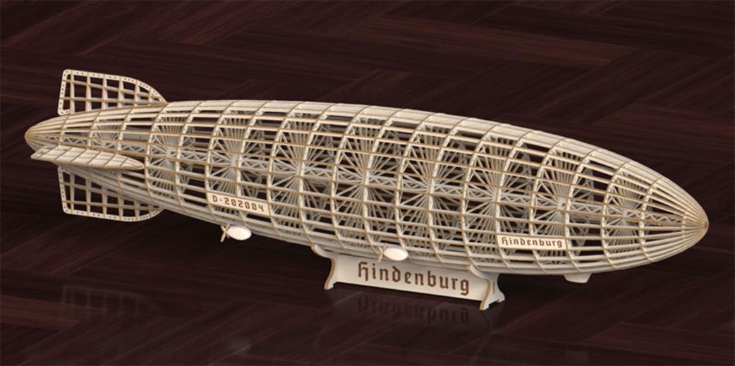 Dancing Wings Hobby 1/400 1-DW-BALSAKIT-VS33 DW Hindenberg Zeppelin Wooden Static Model Kit