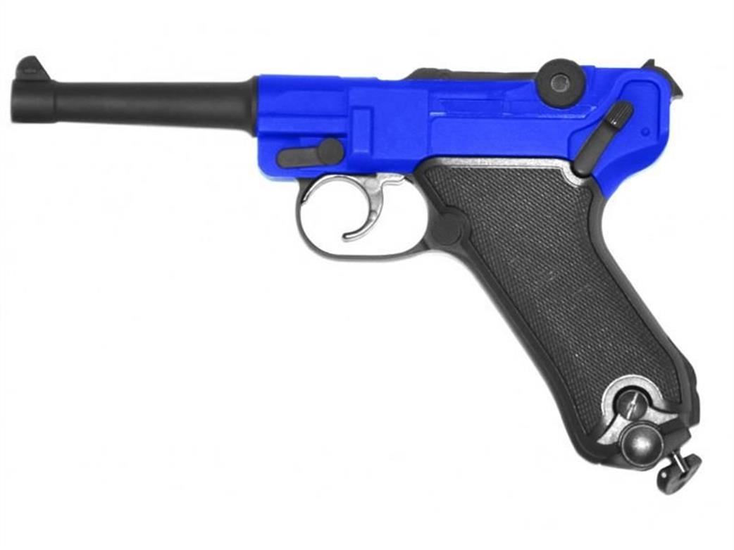 Hfc - STTi  111005 P08 Luger CO2 Non Blowback Airsoft Blue Pistol