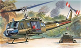 Italeri 1247 1/72 Scale US Army UH-1D Slick Huey HelicopterDimensions - Length 140mm. decals for 4 variants