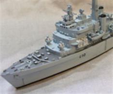 Resin &amp; White metal kit to construct a good waterline model of one of these famous landing ships. Also included:2 x LCU landing craftDecals for Fearless Photo Etched detail parts2 x AEW2A Sea King Helicopters1 x Sea Harrier1 x 4 ton Fuel Tanker3 x 4 Ton lorry's1 x container1 x tank