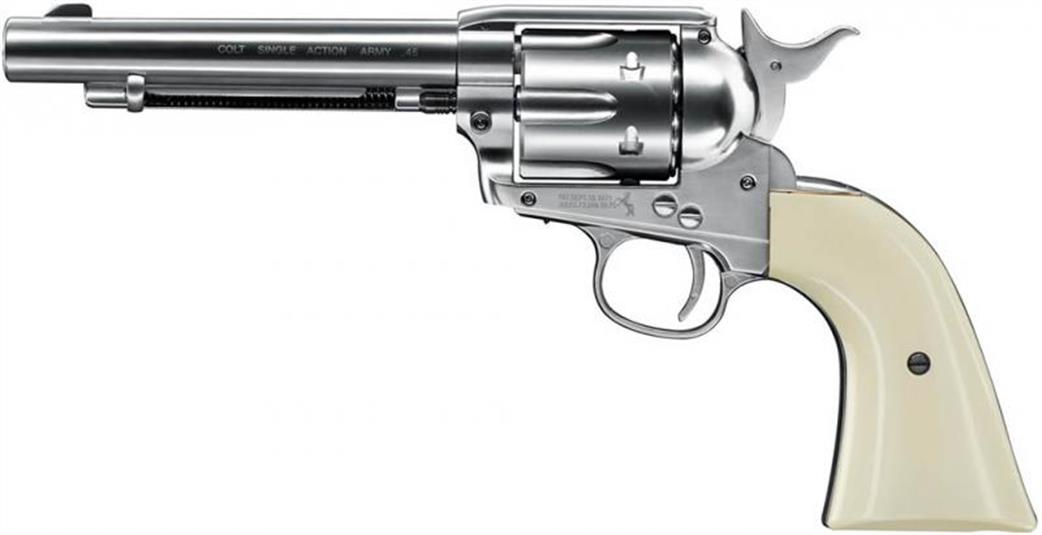 Umarex 5.8322 Colt SAA45 Peacemaker Nickel Pellet Co.2 Air Pistol