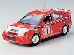 Tamiya 1/24 Lancer Evolution VI KitThis version the the Lancer Evolution range participated in the 1999 World Rally Championship driven by Tommi Makinen and Freddy Loix.