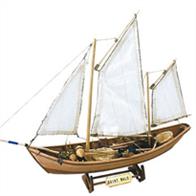 Saint Malo is a naval modeling kit for the construction of this French Doris. The wooden model of this Canadian fishing boat dedicated to the capture of cod includes all the necessary parts to complete the 1/20 scale model: woods, sails, threads, metal accessories... An indispensable artwork for your naval replicas collection.
