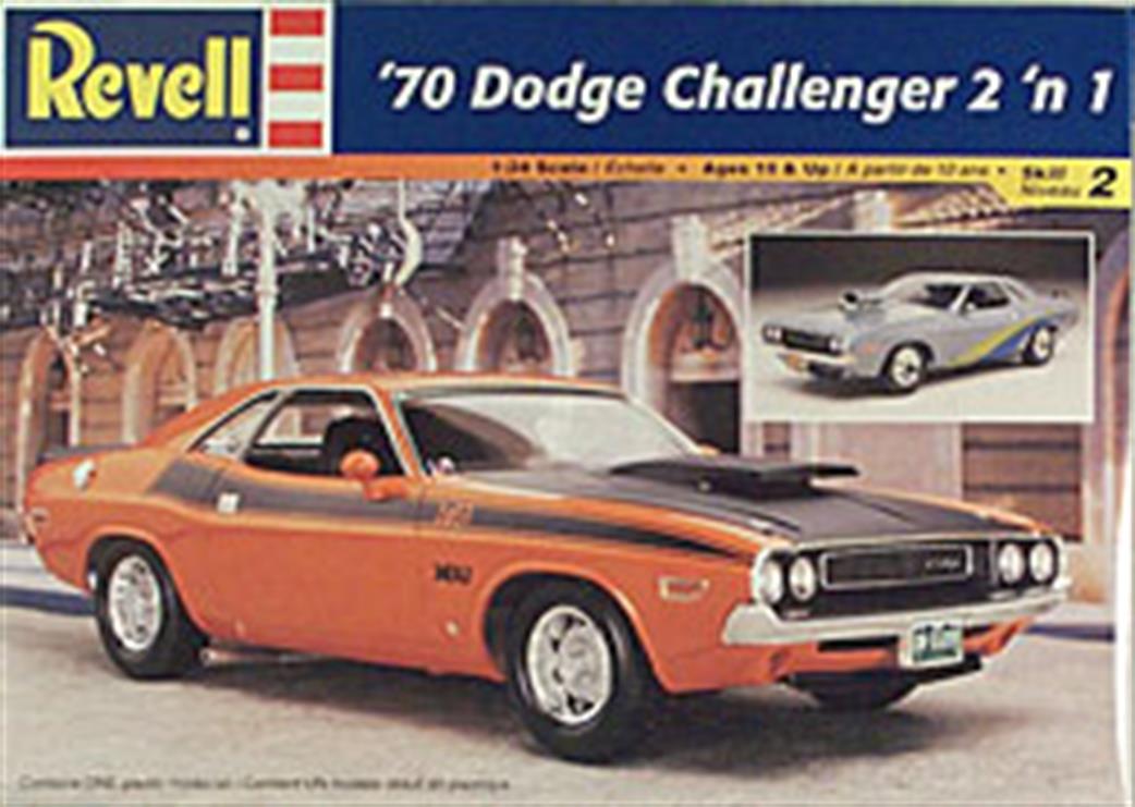 Revell/Monogram 1/24 85-2596 1970 Dodge Challenger 2 n 1