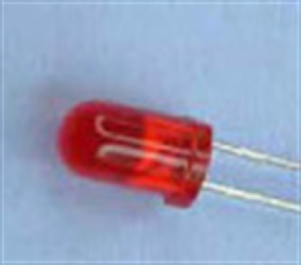 Expo 25215 5mm Flashing Red LED 5-12v Pack of 5