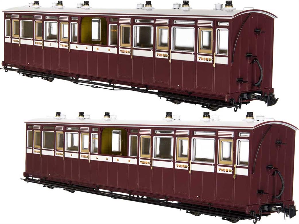 Dapol Lionheart Trains O-16.5 LHT-7NP-001 Lynton & Barnstaple Rly No.7 Open Third Class Coach L&B Livery 1901-1922