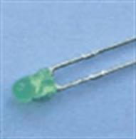 Pack of 10 3mm diameter green LEDs supplied with resistors suitable for 12-volt supply.