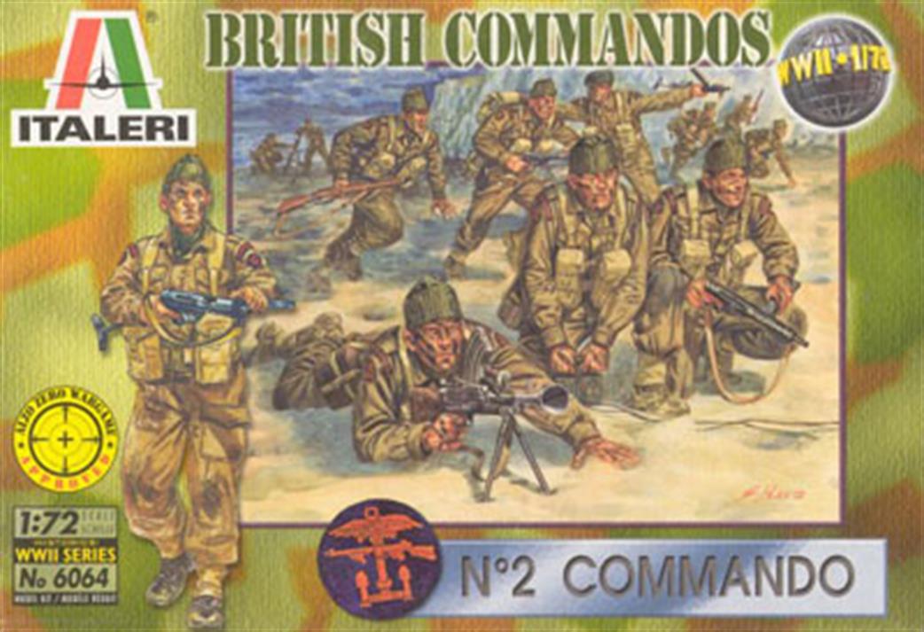 Italeri 1/72 6064 British WW2 Commandos Plastic Figures