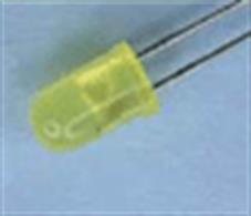Pack of 10 5mm diameter yellow LEDs supplied with resistors suitable for 12-volt supply.
