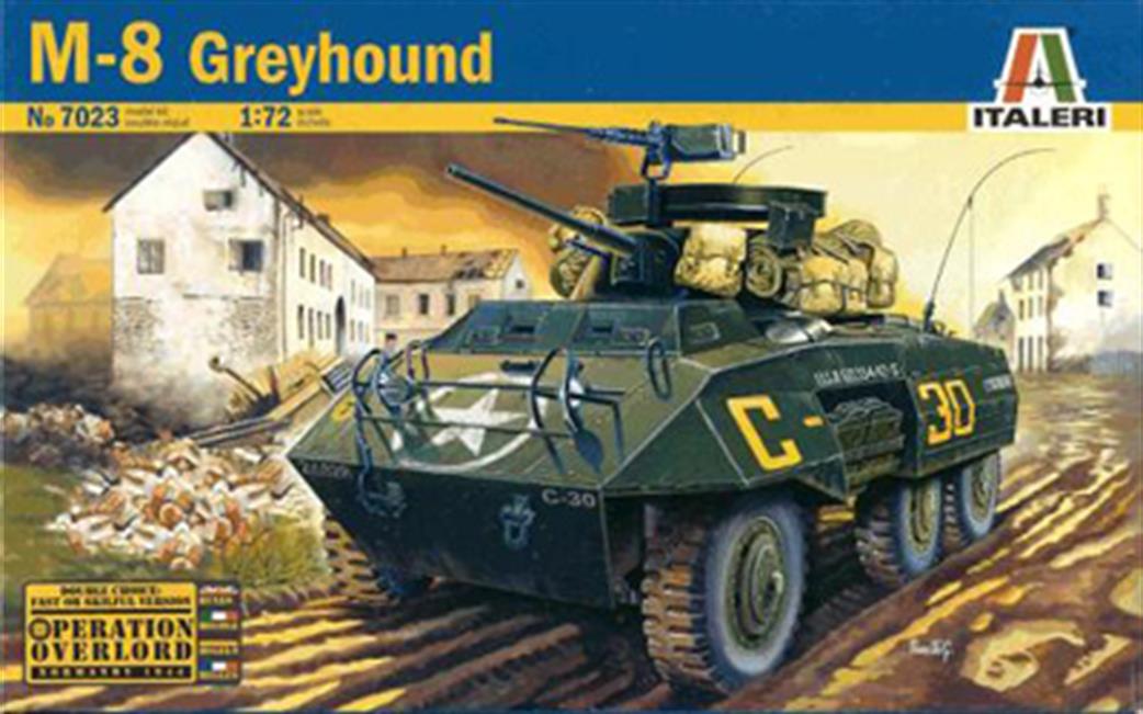Italeri 1/72 7023 US Army M-8 Greyhound Armoured Car Kit
