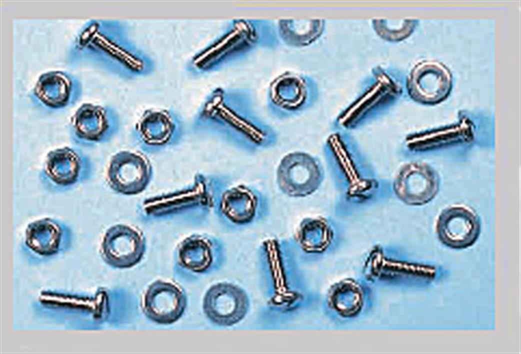 Expo 31100 M2 x 6 Pan Head Nuts Bolts & Washers Pack of 10