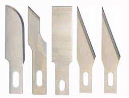 These high quality, heavy duty usage blades are ideal for many types of modelling application. The steel blades are manufactured to the highest standards, and won't blunt easily. Great for cutting and scoring paper, wood and plastics.Blade assortment for Expo No.1 knife handle (8mm diameter handle). Contains 2 x T24 blades and one each of T180, T19 and T20.
